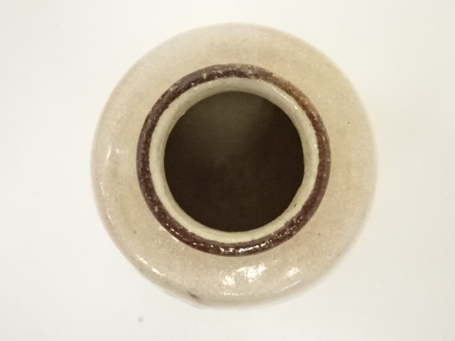 【茶道具】鼡志野茶入★送料込★ 栗山園オンライン通販部 / 【出物】 鼠志野茶入 加藤光右衛門 鵬